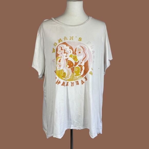 ModCloth x Dazey LA Tees A Woman’s Place is Everywhere Organic Cotton Tee 4XL - Picture 8 of 9